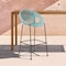 Armen Living Acapulco 30" Indoor Outdoor Steel Bar Stool with Wasabi Rope LCACBAWSB30 - alternate 5